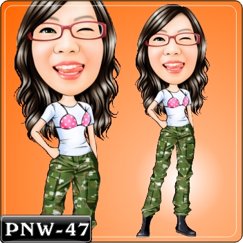 女生Q版繪圖PNW-47